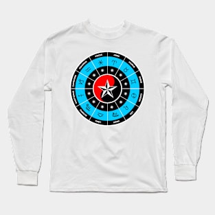 Zodiac Signs | 12 Astrological signs |Horoscope Diagram Long Sleeve T-Shirt